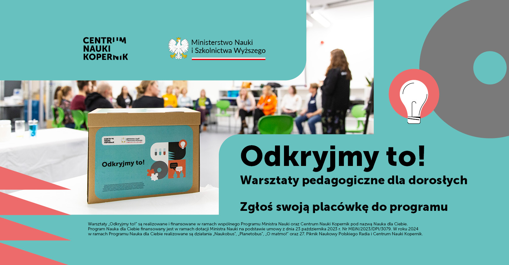 Nabór placówek edukacyjnych do udziału w nieodpłatnych warsztatach